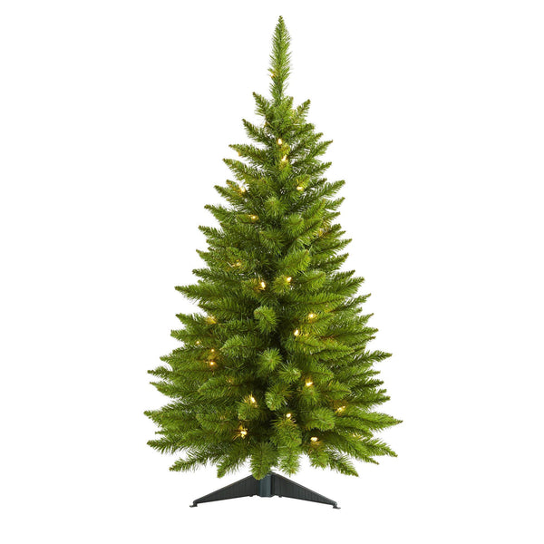 3’ Providence Pine Artificial Christmas Tree with 50 Warm White Lights and 143 Bendable Branches