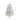 3’ Slim White Artificial Christmas Tree with 50 Warm White LED Lights and 161 Bendable Branches