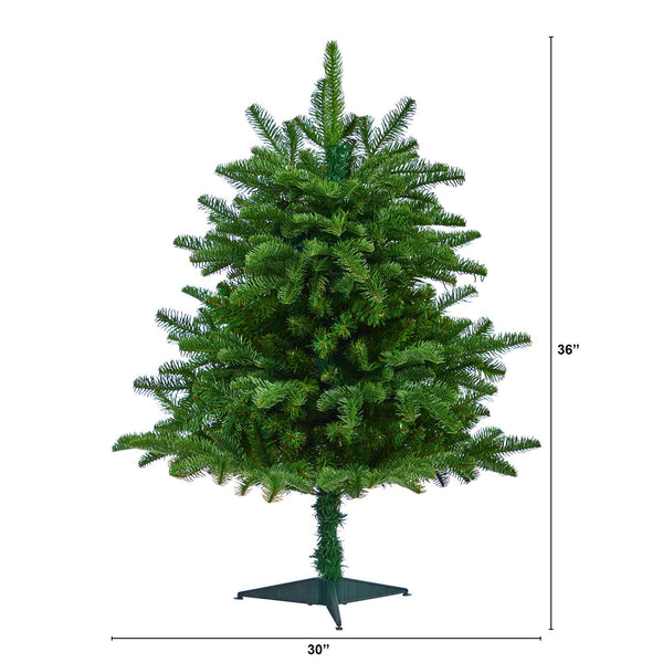 3’ South Carolina Spruce Artificial Christmas Tree with 458 Bendable Branches