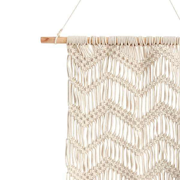 3’ x 1.5’ Boho Woven Macrame Wall Hanging Decor