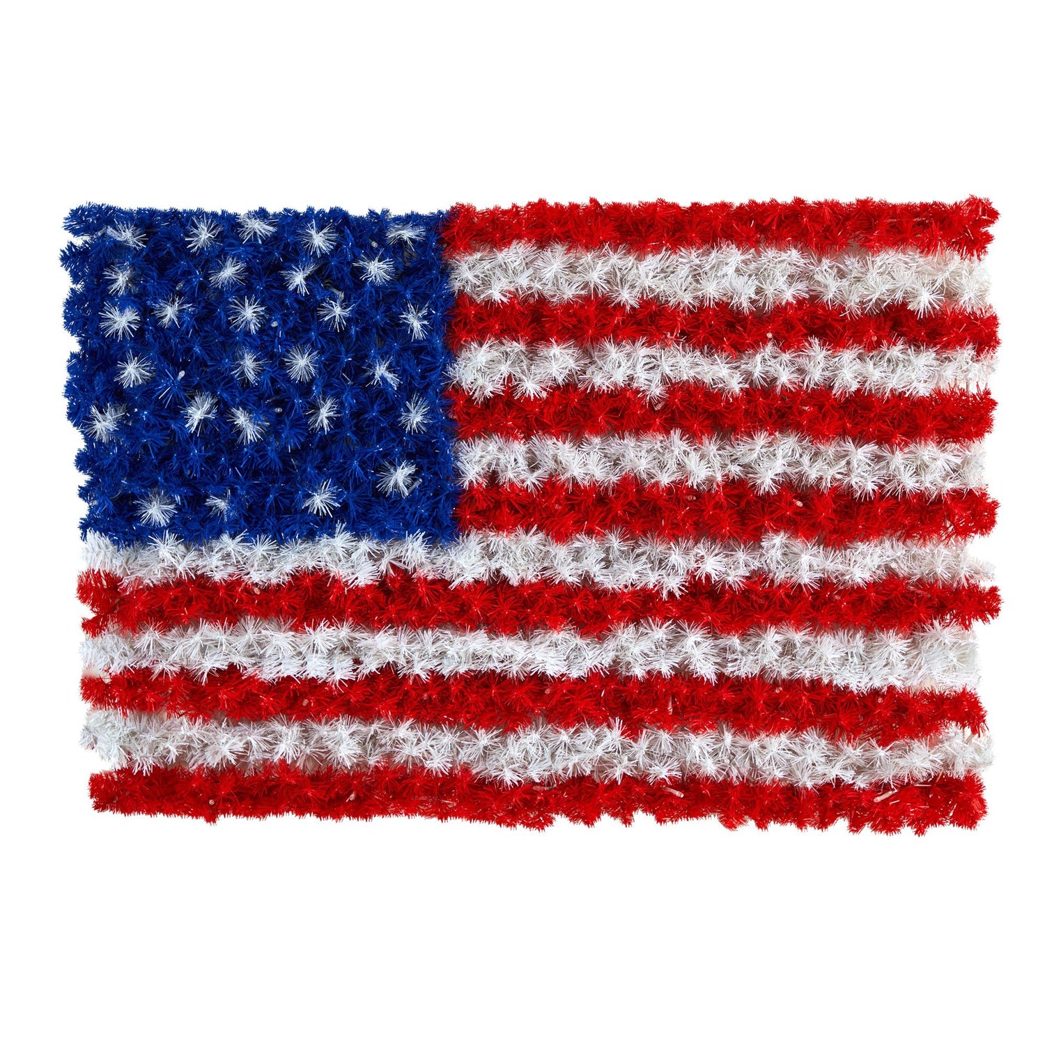 3’ x 2’ Red, White, and Blue “American Flag” Wall Panel with 100 Warm LED Lights (Indoor/Outdoor)