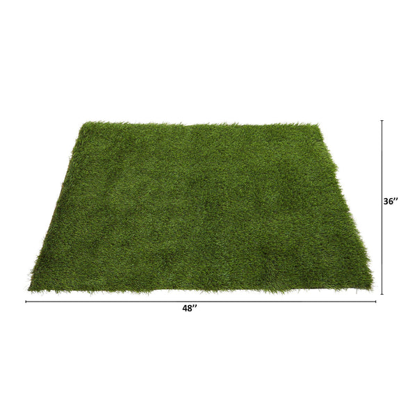 3’ x 4’ Artificial Professional Light Grass Turf Carpet UV Resistant (Indoor/Outdoor)