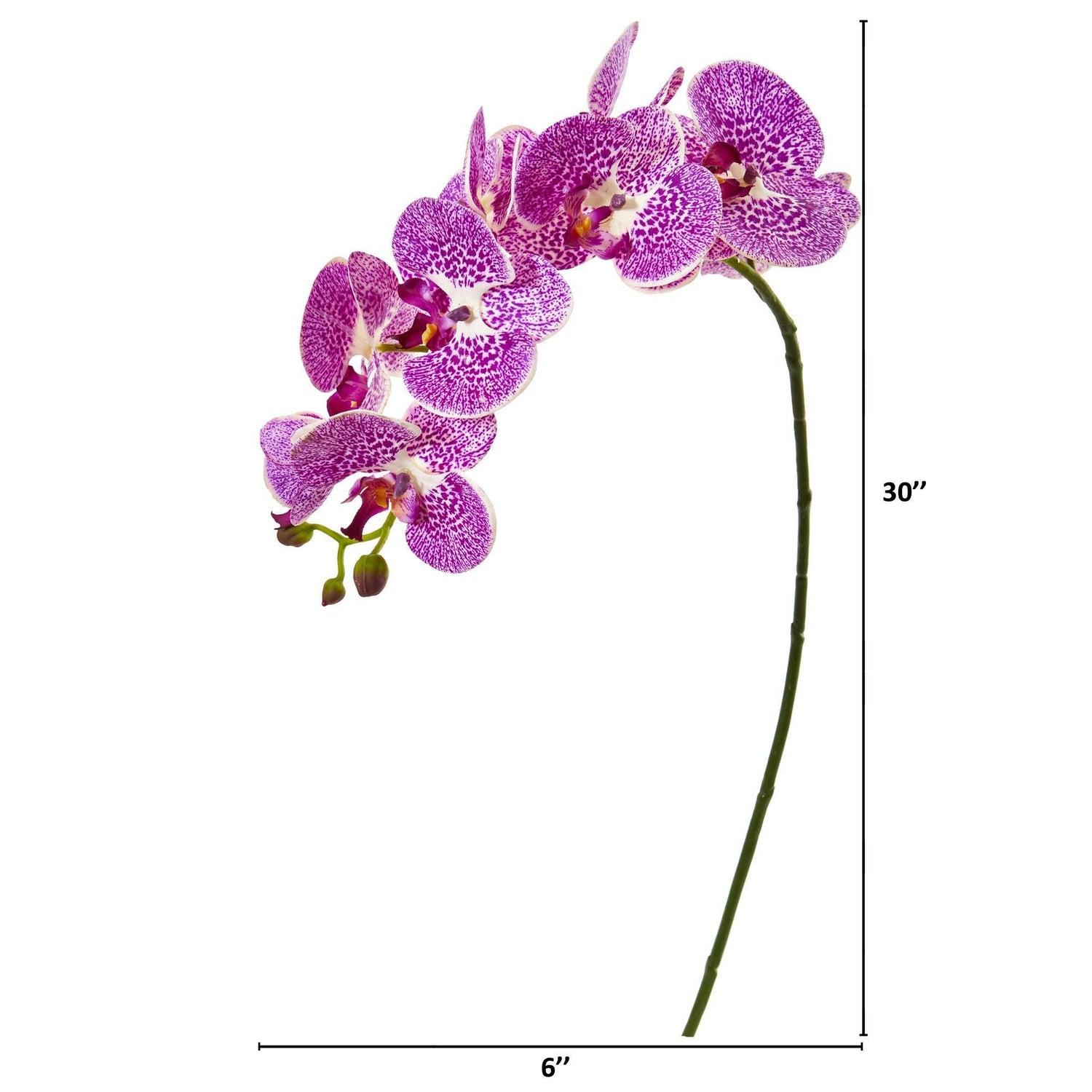 30” Phalaenopsis Orchid Artificial Flower (Set of 6)