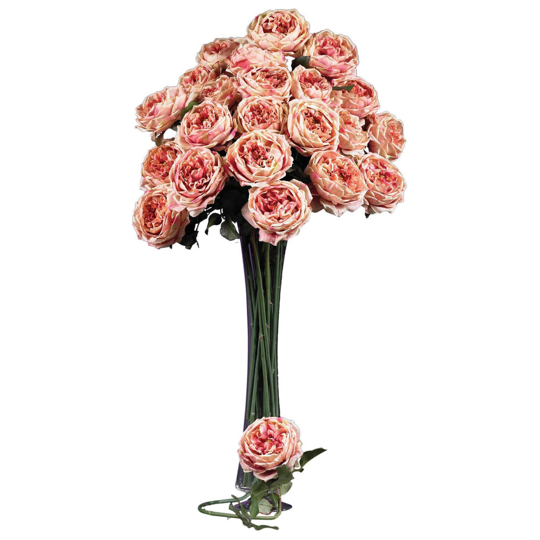 Nearly Natural 31 inch Large Rose Stem Set of 12 Pink Nearly Natural 31 inch Large Rose Stem Set of 12 Pink