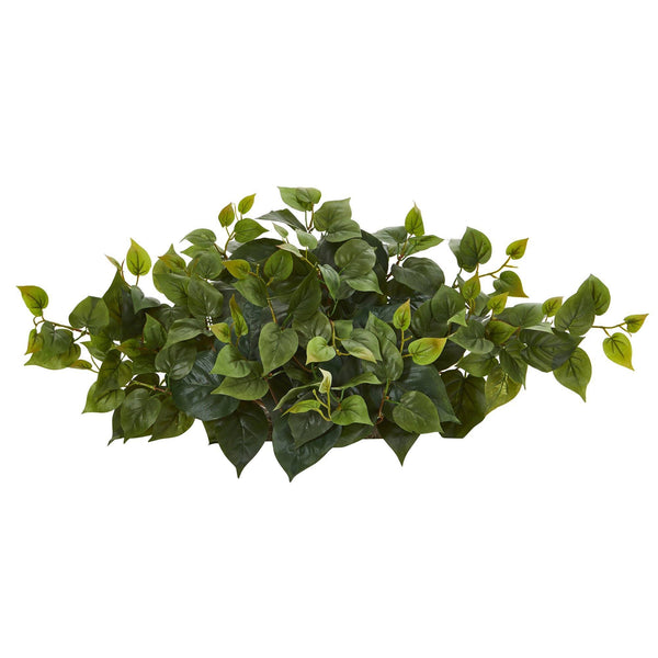 nearly natural pothos with ledge basket 31” Philodendron Artificial Ledge Plant