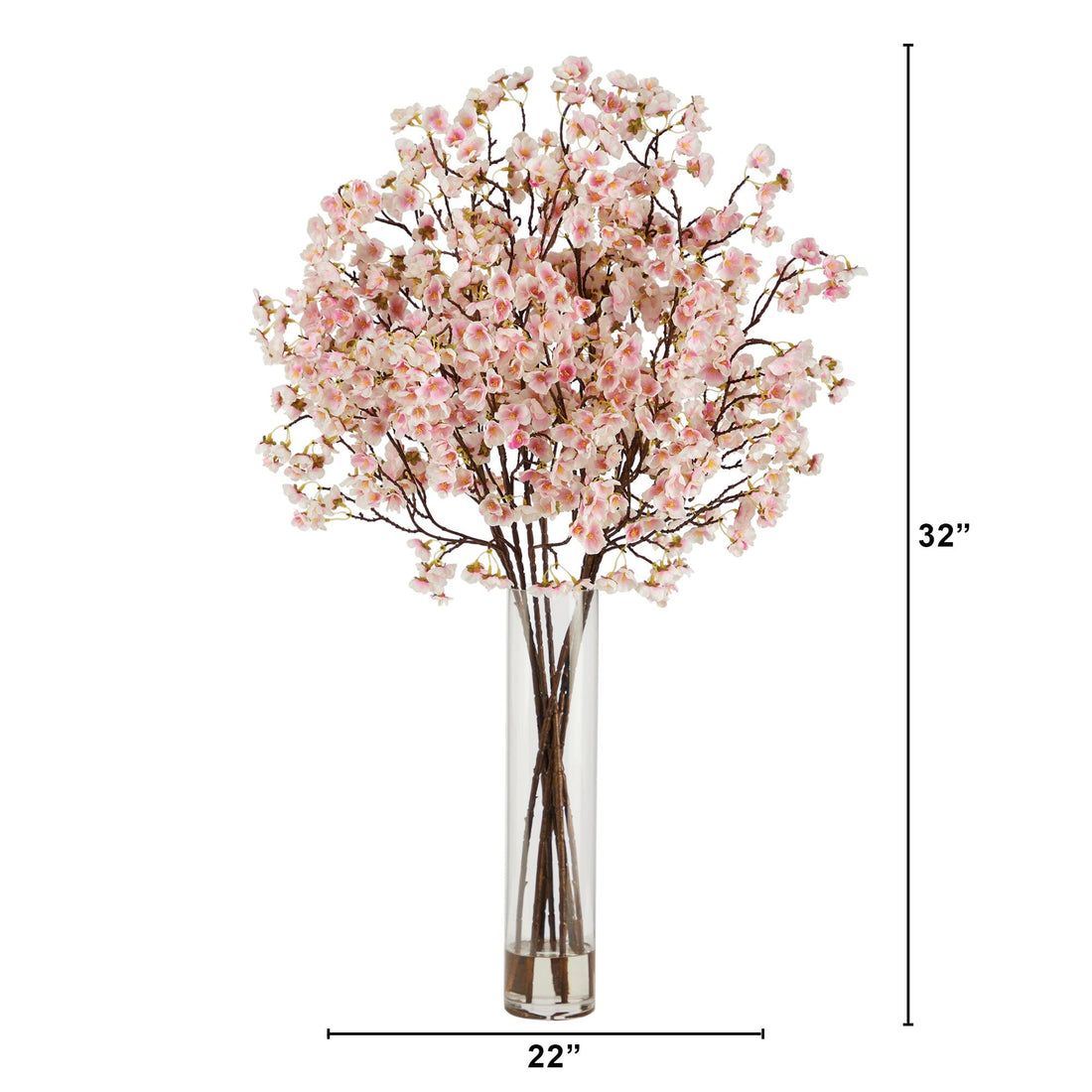 Easter Arrangement in Glass Cylinder Vase