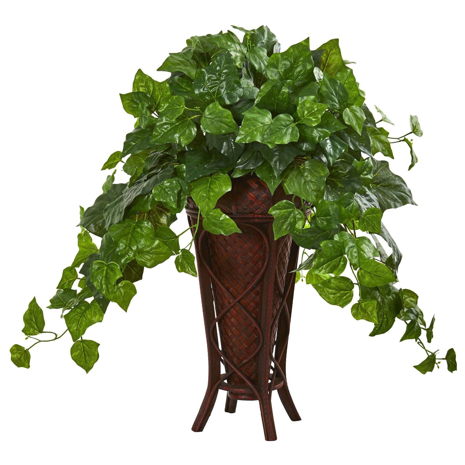 fake ivy potted plant 32” London Ivy Artificial Plant in Decorative Planter (Real Touch)