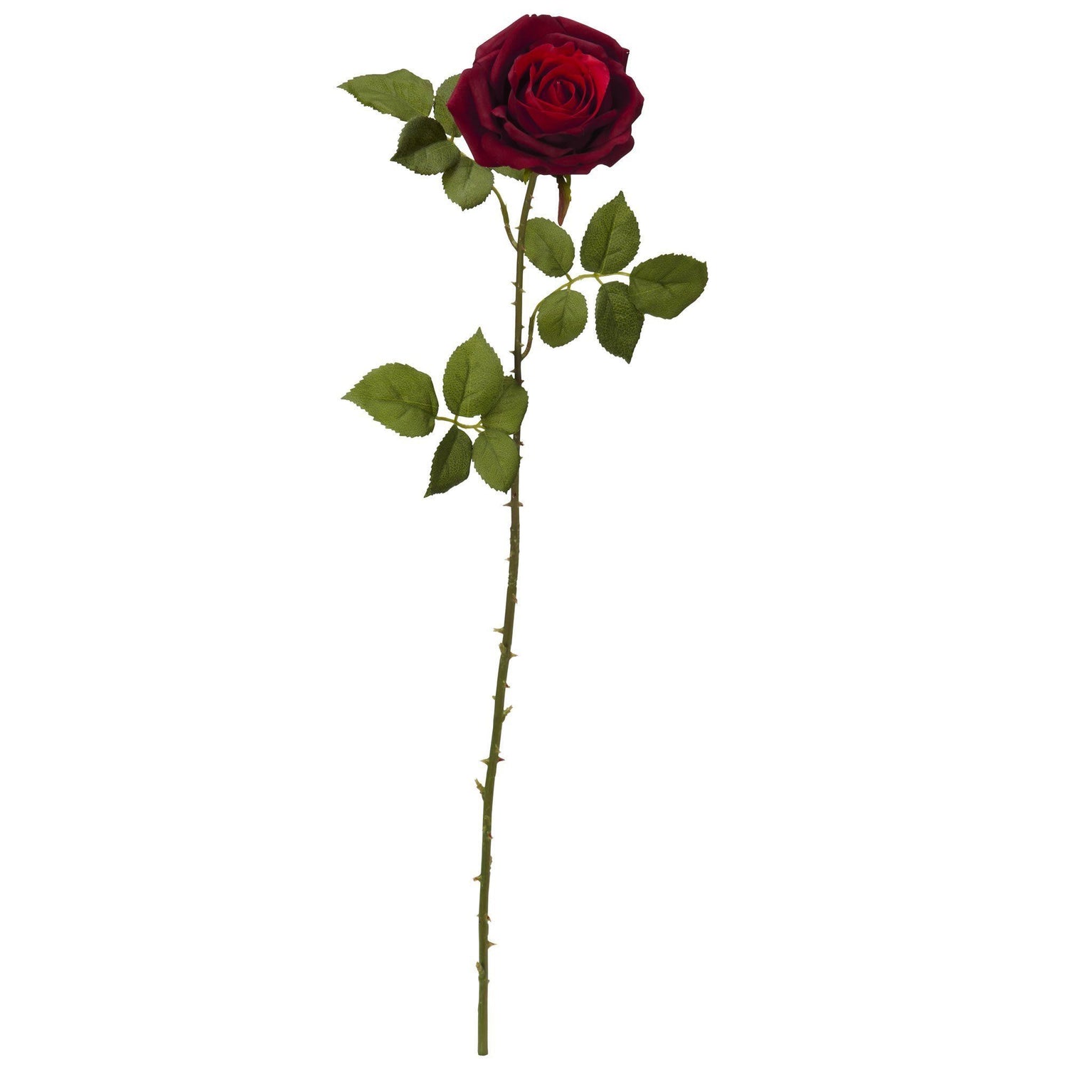 33” Elegant Red Large Rose Artificial Flower (Set of 6)