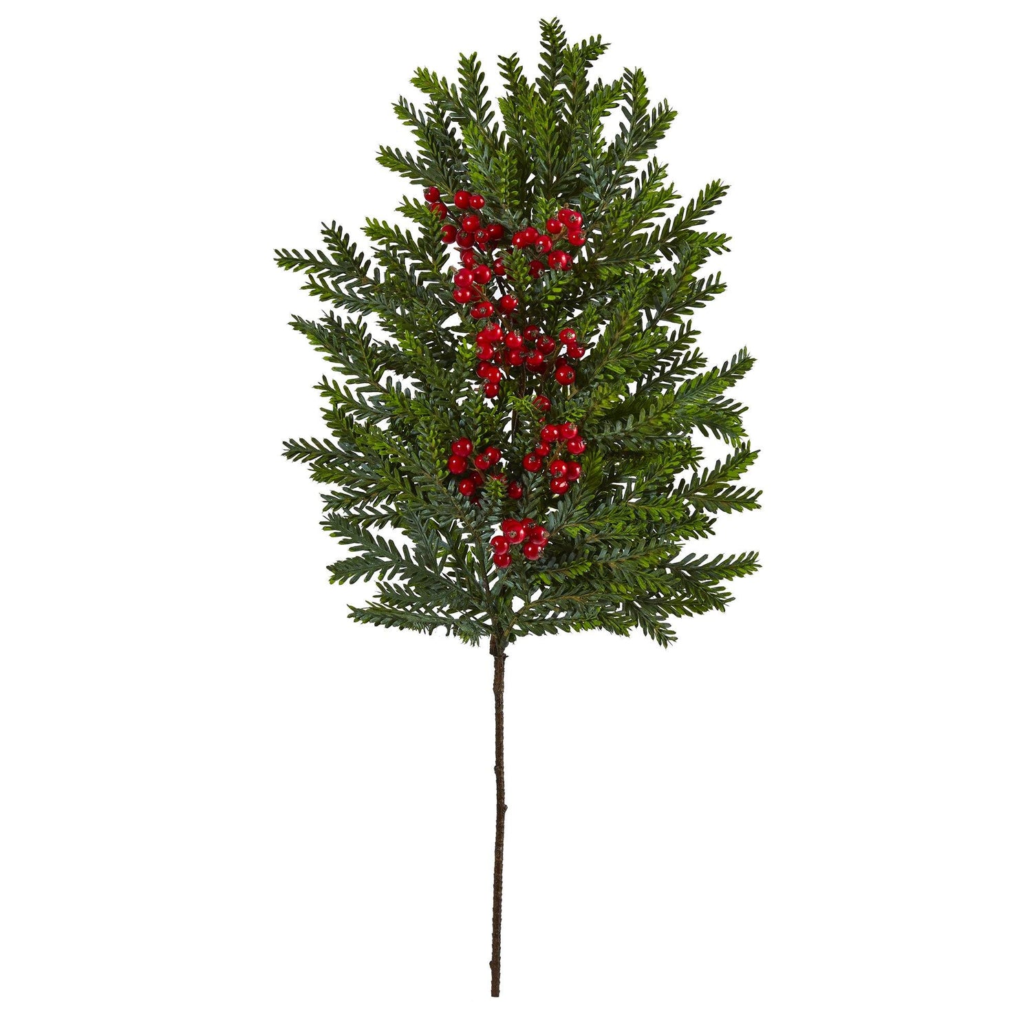 34” Pine and Berries Artificial Plant (Set of 3)