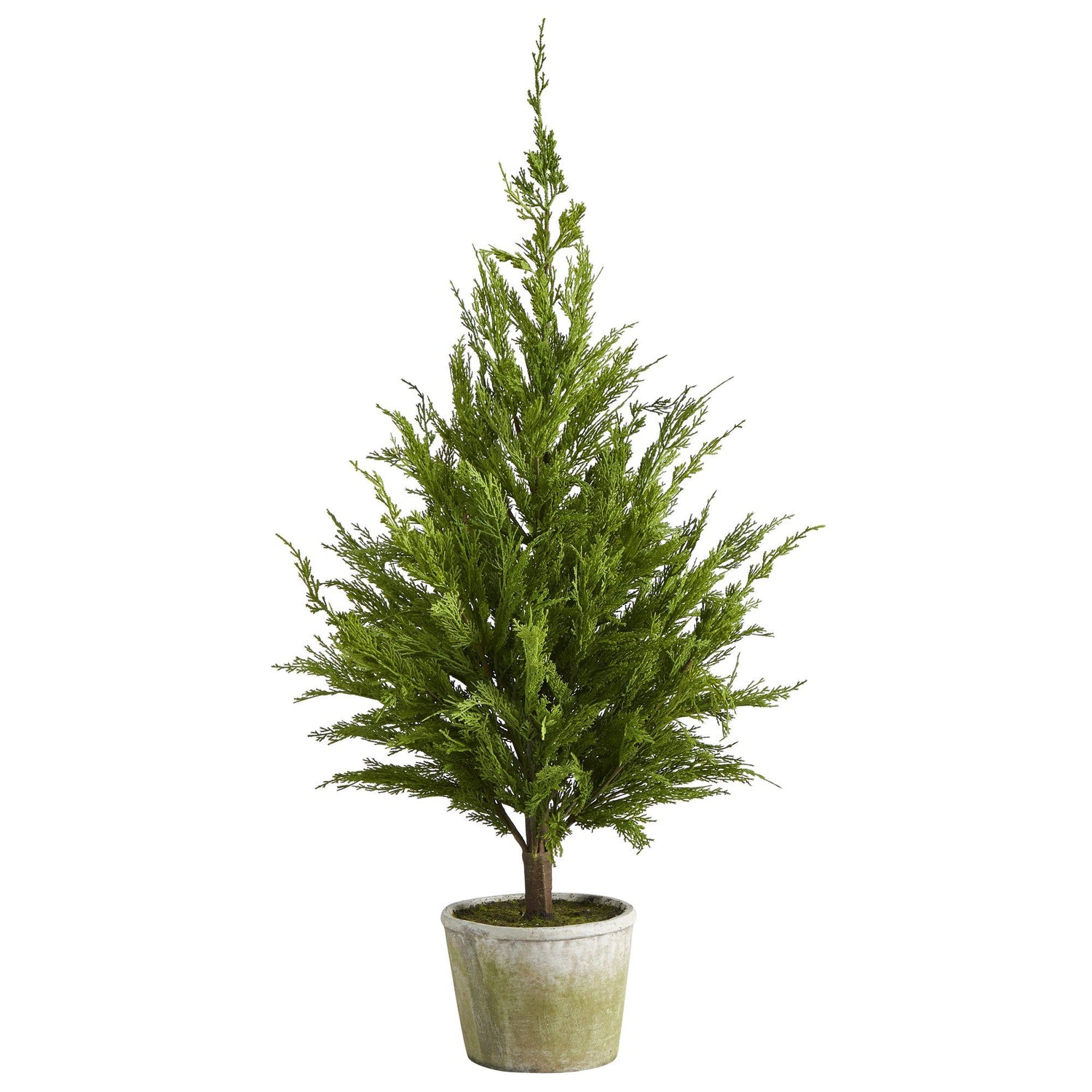 3.5’ Cedar Pine “Natural Look” Artificial Tree in Decorative Planter