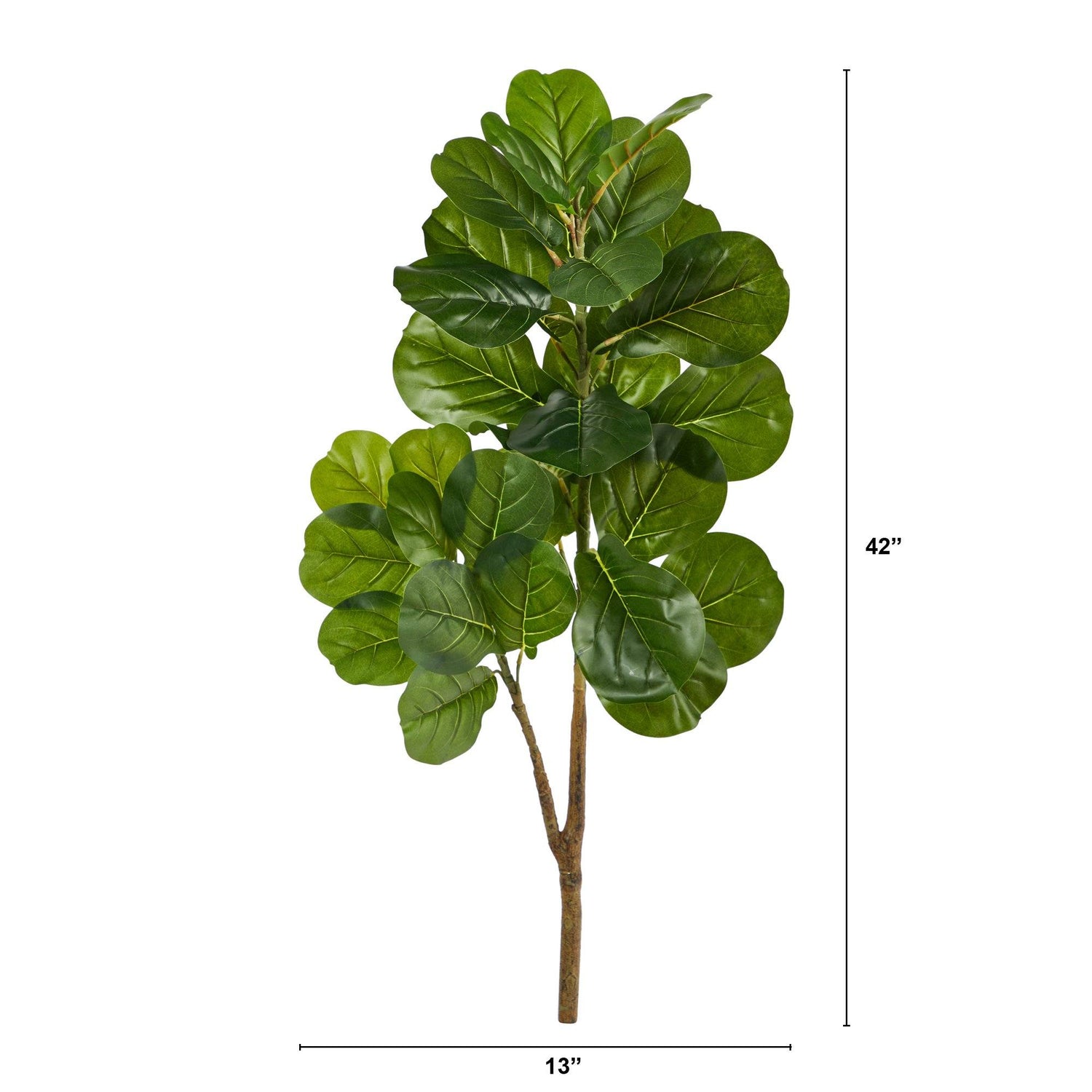 3.5’ Fiddle Leaf Fig Artificial Tree (No pot)