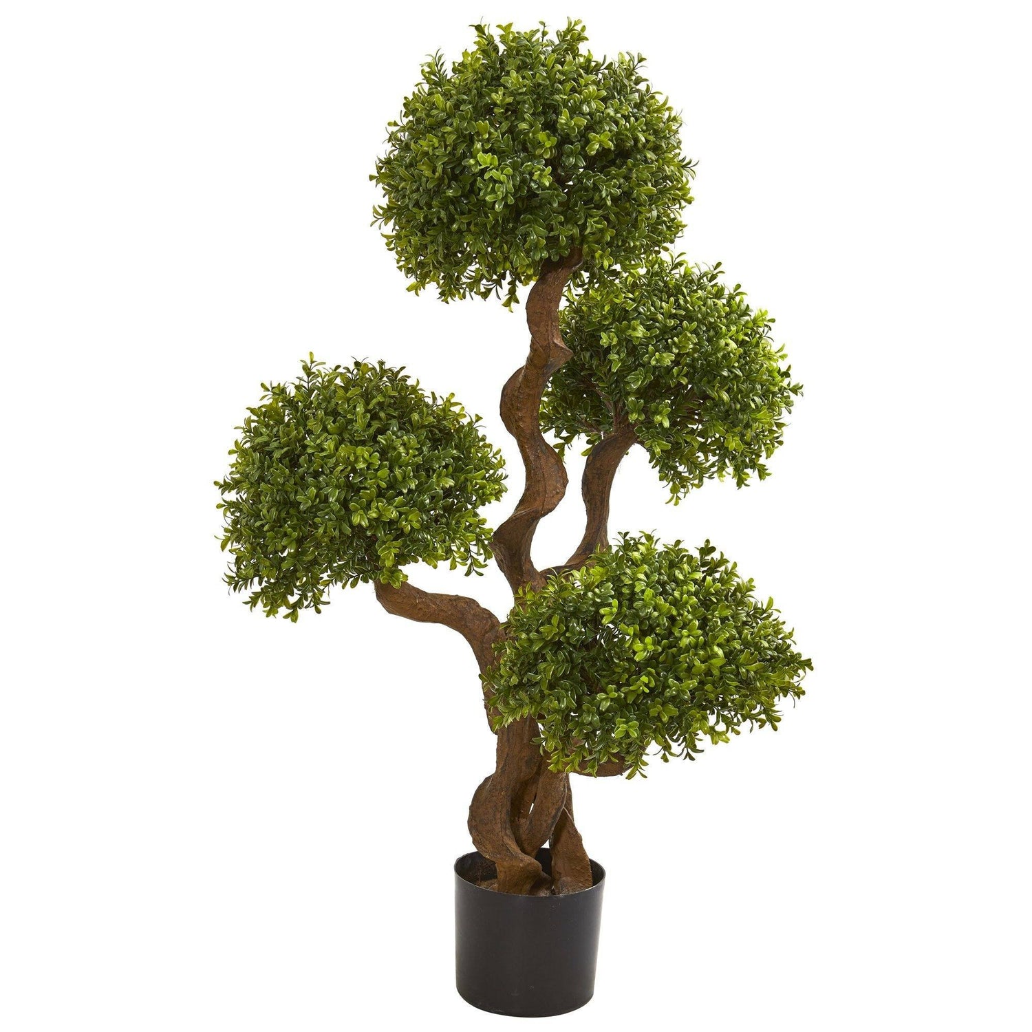 3.5’ Four Ball Boxwood Artificial Topiary Tree