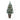 3.5’ Frosted Tip British Columbia Mountain Pine Artificial Christmas Tree with 50 Clear Lights, Pine Cones and 112 Bendable Branches in Metal Planter