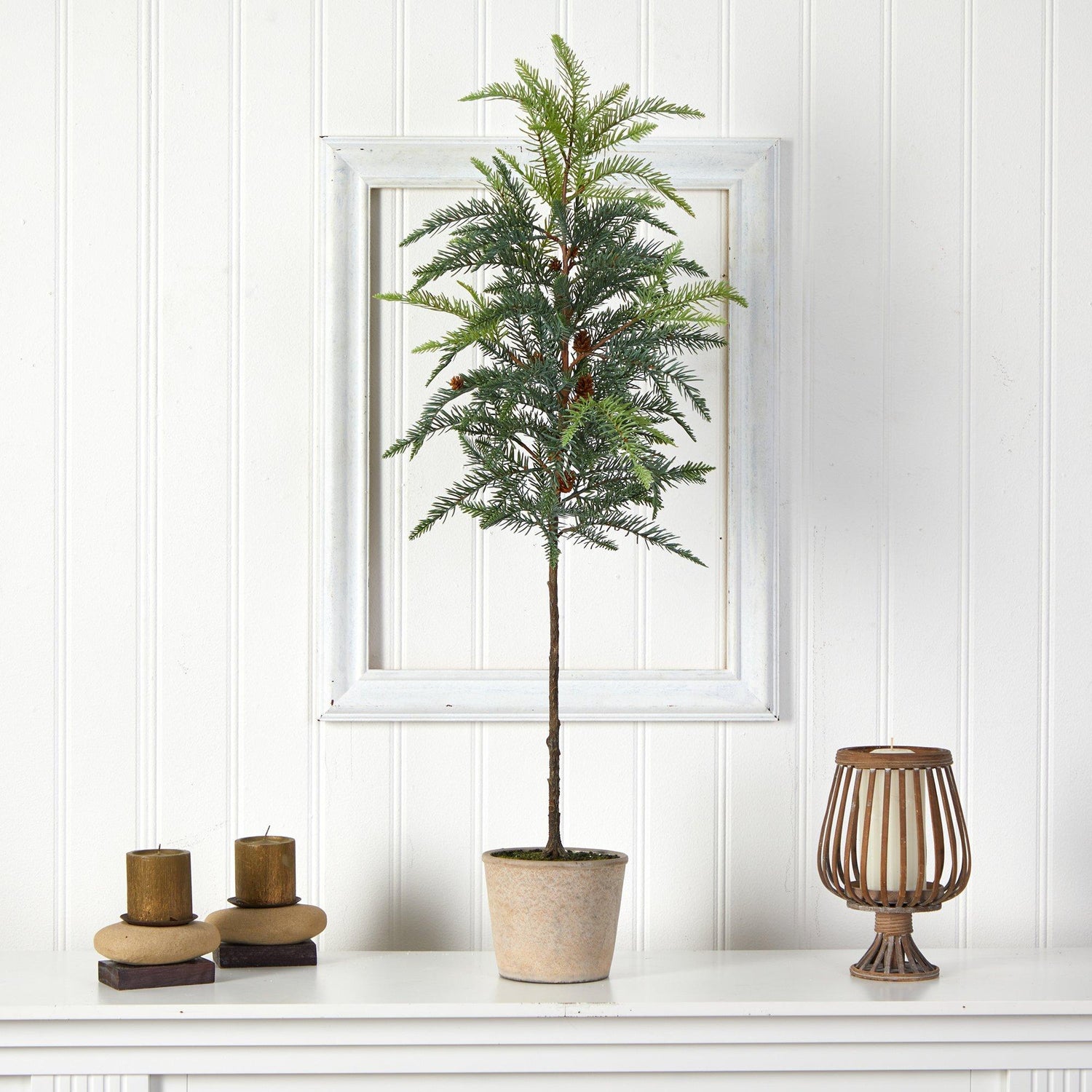 3.5' Winniepeg Artificial Pine Christmas Tree in Decorative Planter
