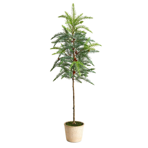 3.5' Winniepeg Artificial Pine Christmas Tree in Decorative Planter