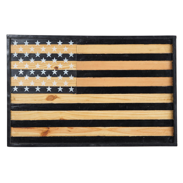 36” American Wood Flag Wall Decor