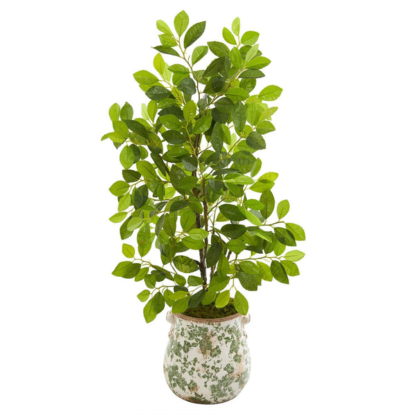 36” Ficus Artificial Tree in Floral Planter