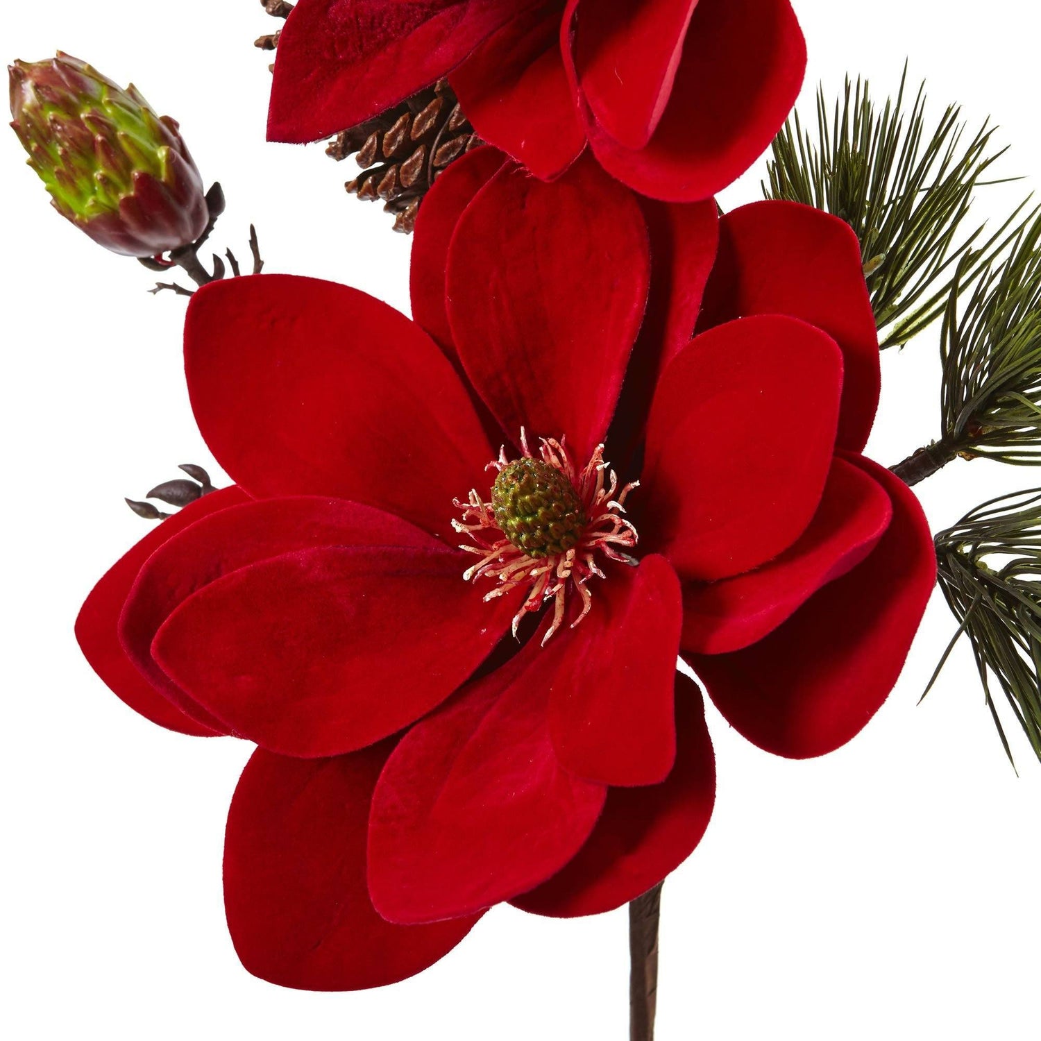 36” Magnolia and Pine Artificial Flower (Set of 2)