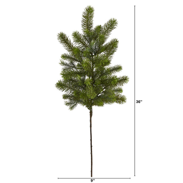 36” Pine Artificial Flower (Set of 4)