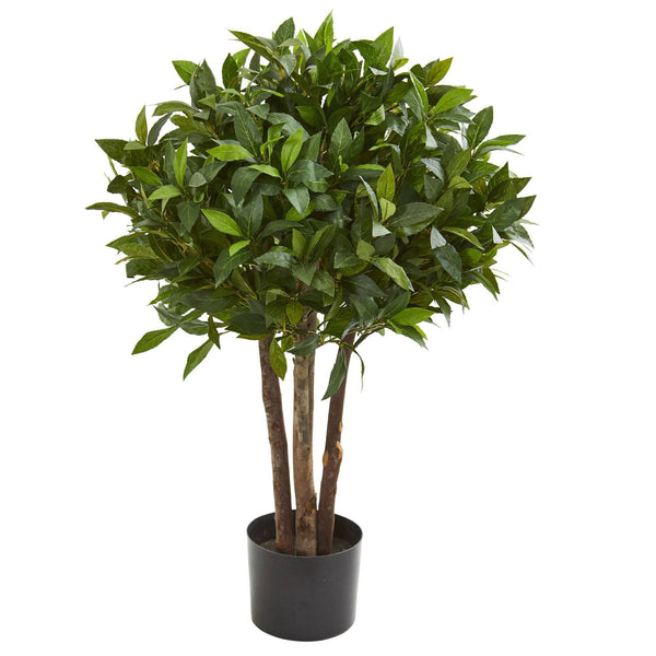 37” Bay Leaf Topiary Artificial Tree