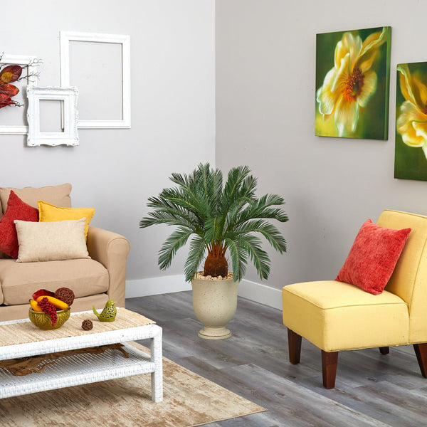 38” Cycas Artificial Tree in Decorative Urn