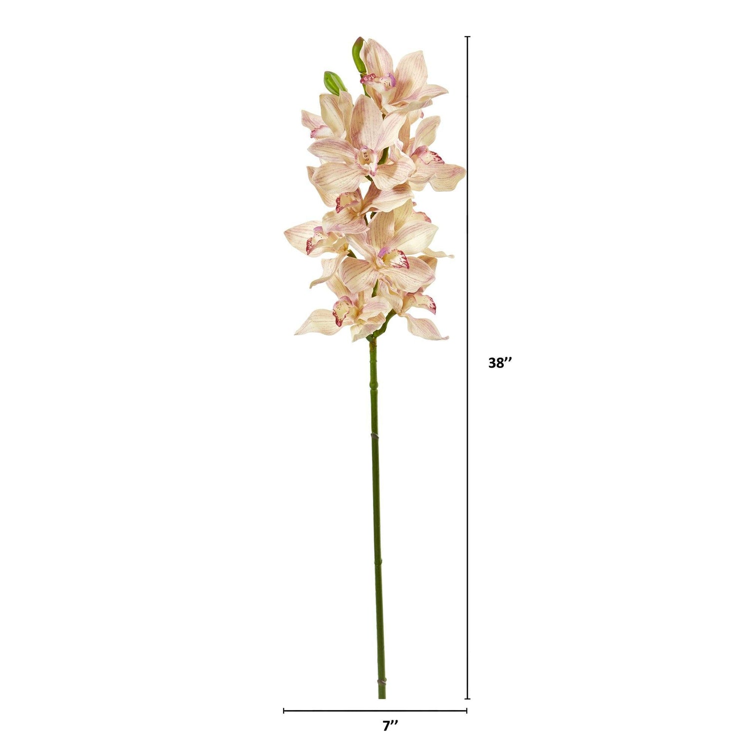 38” Cymbidium Orchid Artificial Flower (Set of 3)