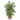 4' Areca Artificial Palm Branches in Boho Chic Handmade Cotton & Jute Gray Woven Planter