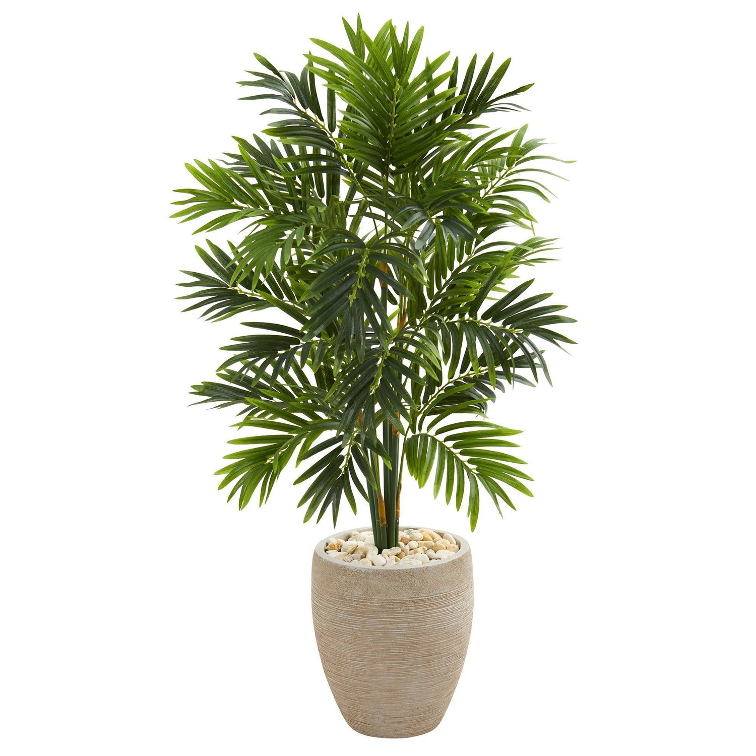 4’ Areca Artificial Palm Tree in Sand Colored Planter