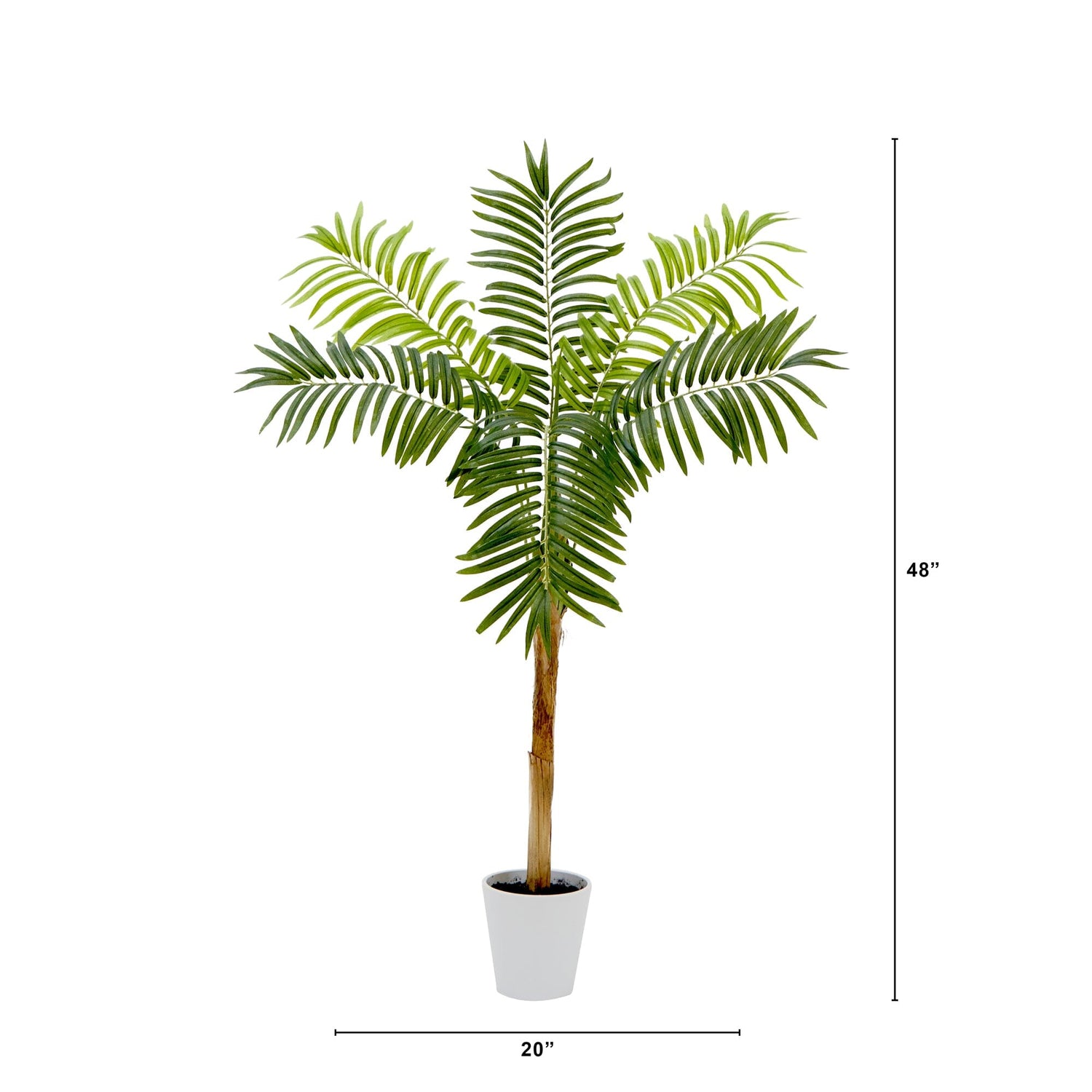 4’ Artificial Areca Palm Tree with Decorative Planter