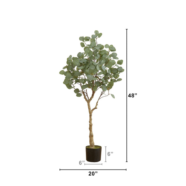 4’ Artificial Eucalyptus Tree
