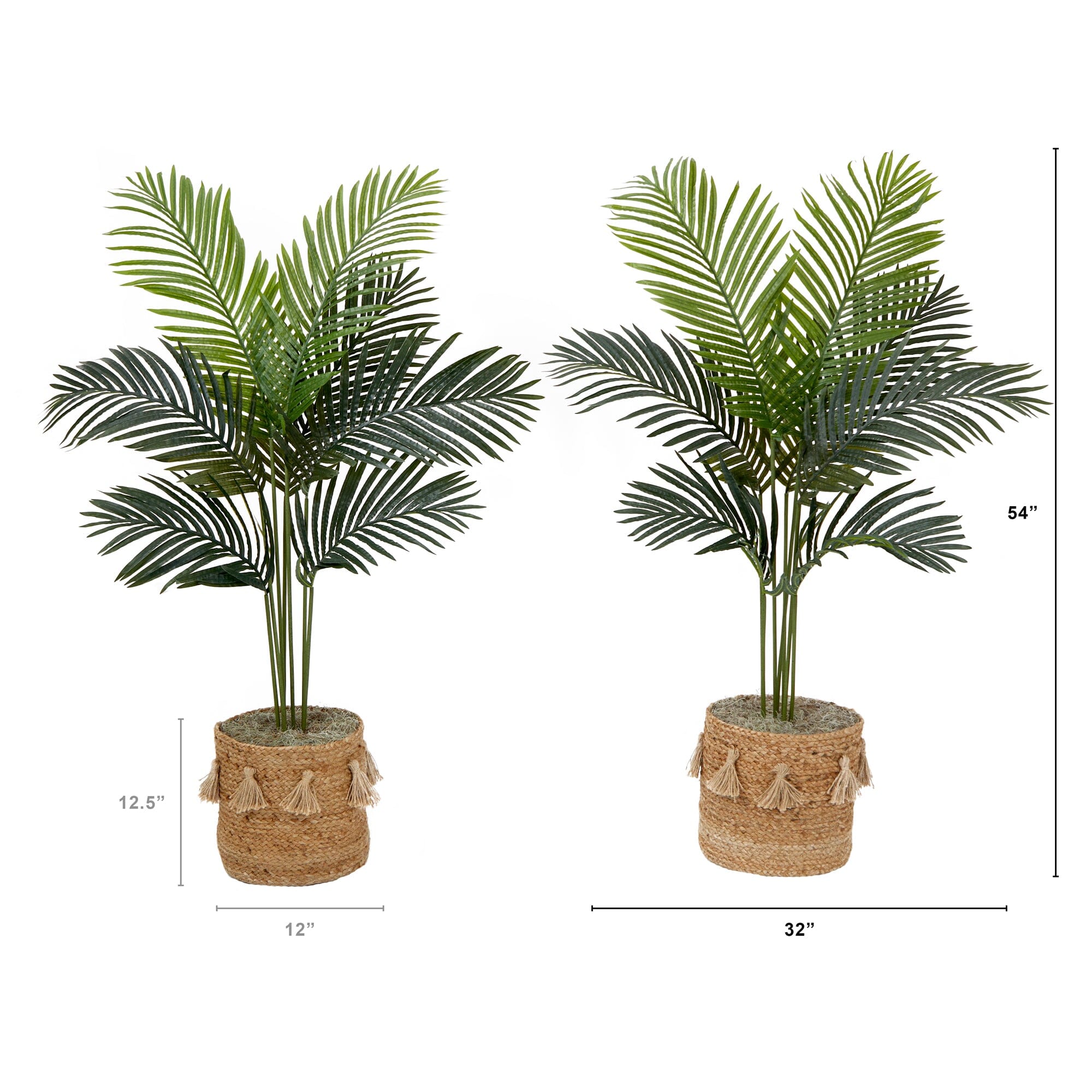 4' Artificial Paradise Palm Tree with Handmade Jute & Cotton