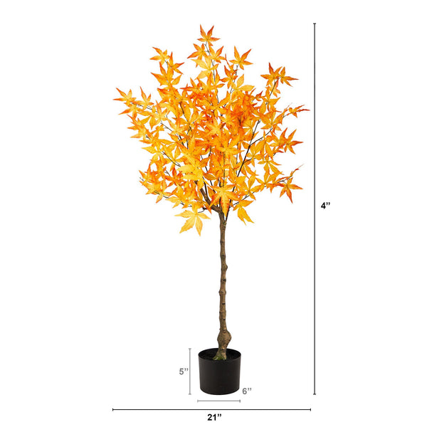 4' Autumn Maple Artificial Tree