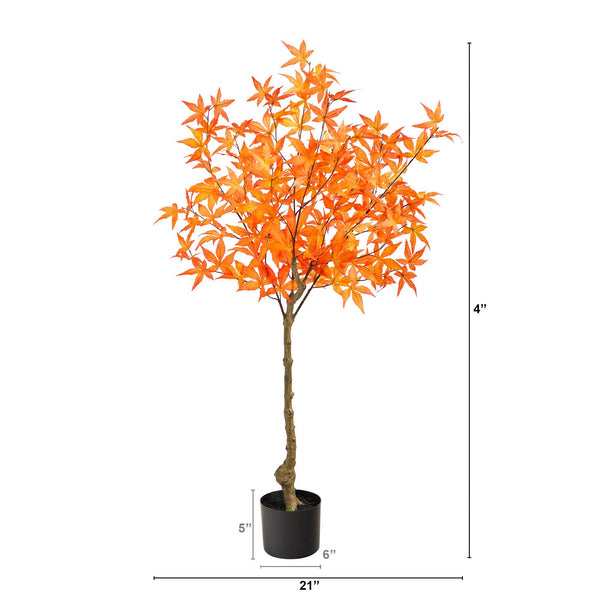 4' Autumn Maple Artificial Tree