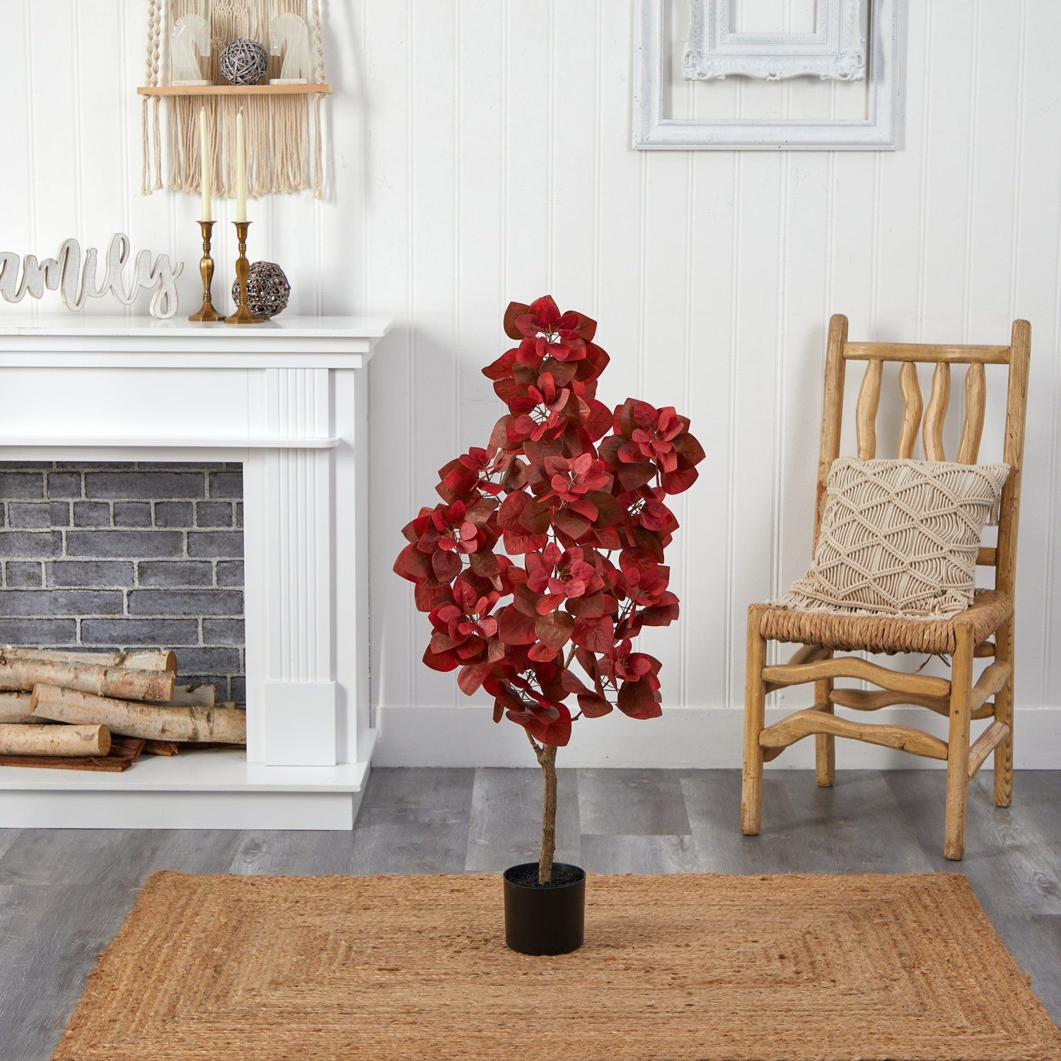 4’ Autumn Pomegranate Artificial Tree