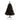 4’ Black Artificial Christmas Tree with 170 Clear LED Lights