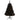 4’ Black Artificial Christmas Tree with 170 Clear LED Lights