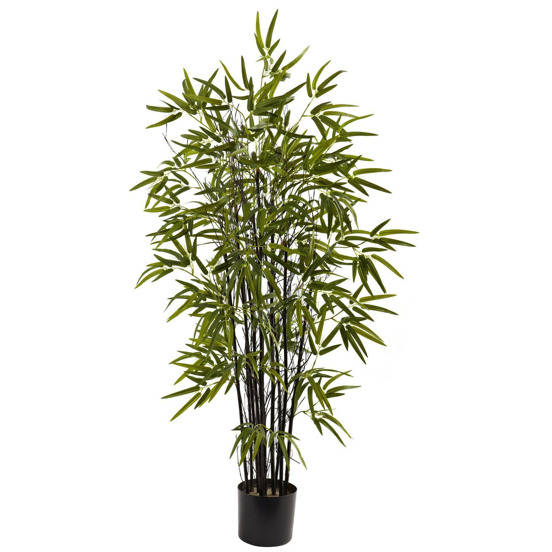 Nearly Natural 4' Black Bamboo Tree