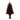 4’ Black Halloween Artificial Christmas Tree in Urn with 100 Orange LED Lights