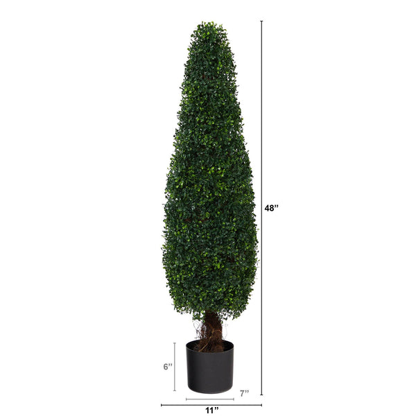 4’ Boxwood Topiary Artificial Tree UV Resistant (Indoor/Outdoor)