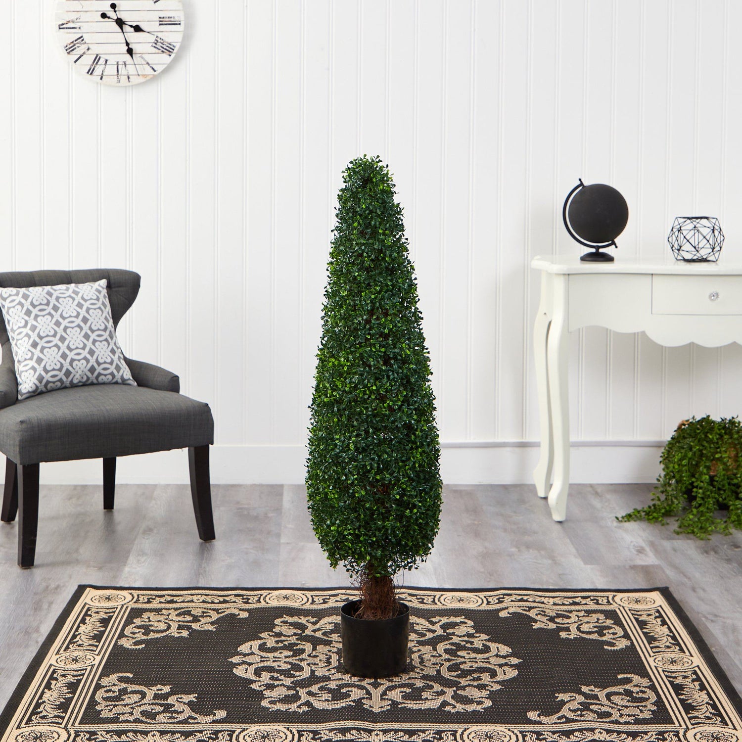 4’ Boxwood Topiary Artificial Tree UV Resistant (Indoor/Outdoor)