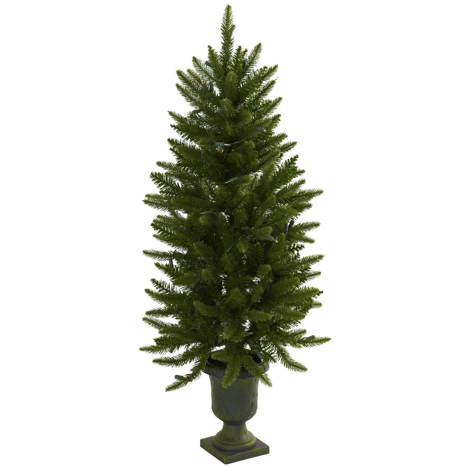 4' Christmas Tree w/Urn & Clear Lights