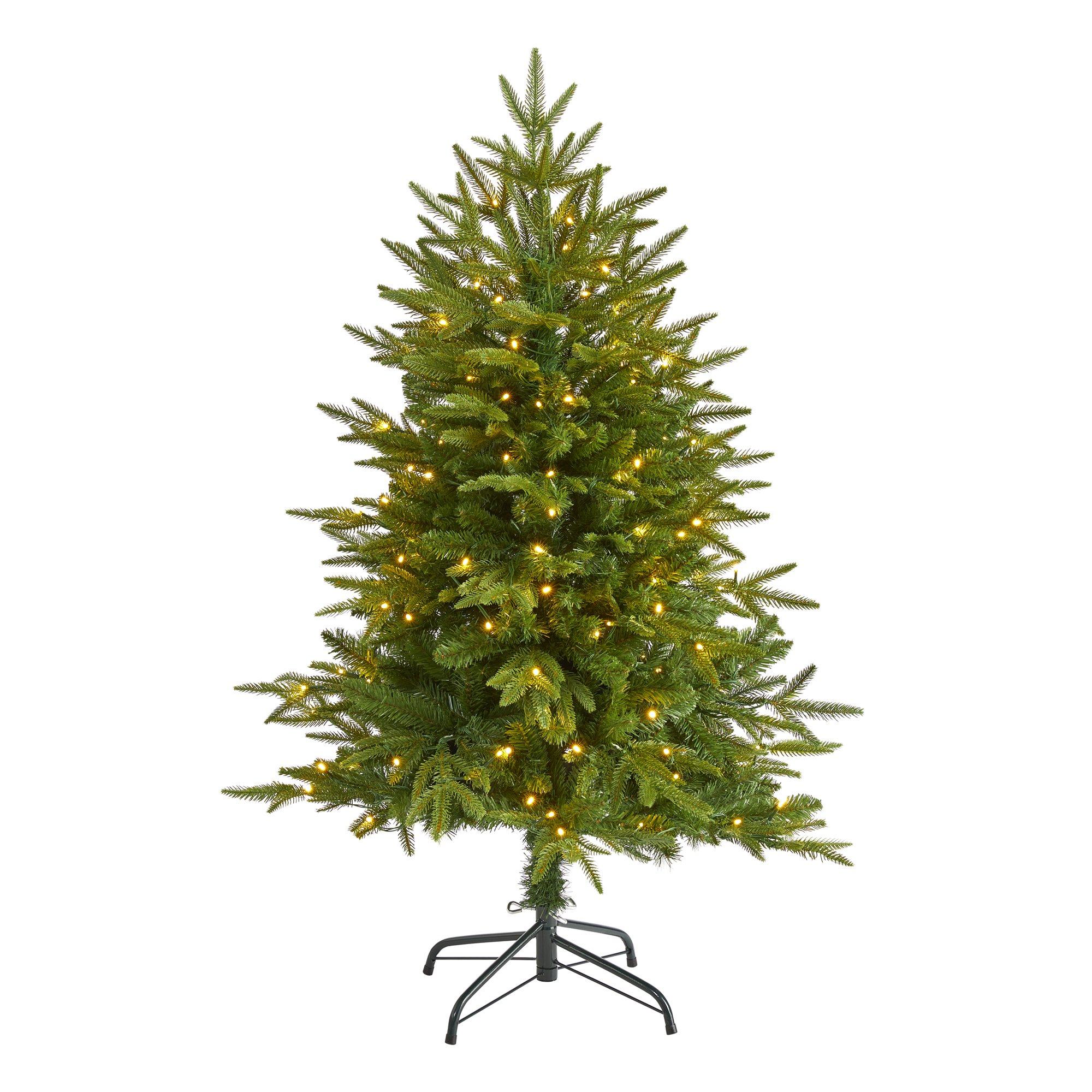 4’ Colorado Mountain Fir “Natural Look” Artificial Christmas Tree with ...