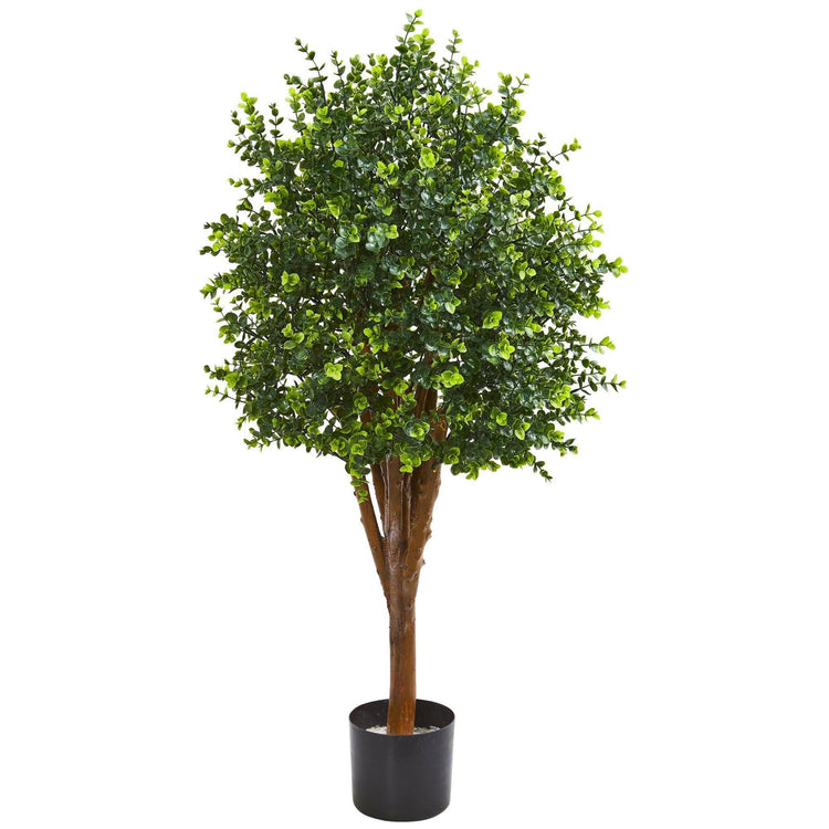 4’ Eucalyptus Artificial Tree UV Resistant Indoor/Outdoor) | Nearly Natural