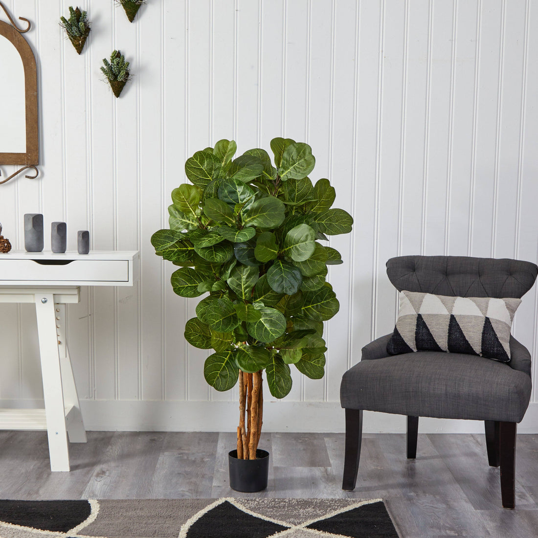 4 fiddle leaf fig tree 4' Fiddle Leaf Fig Artificial Tree