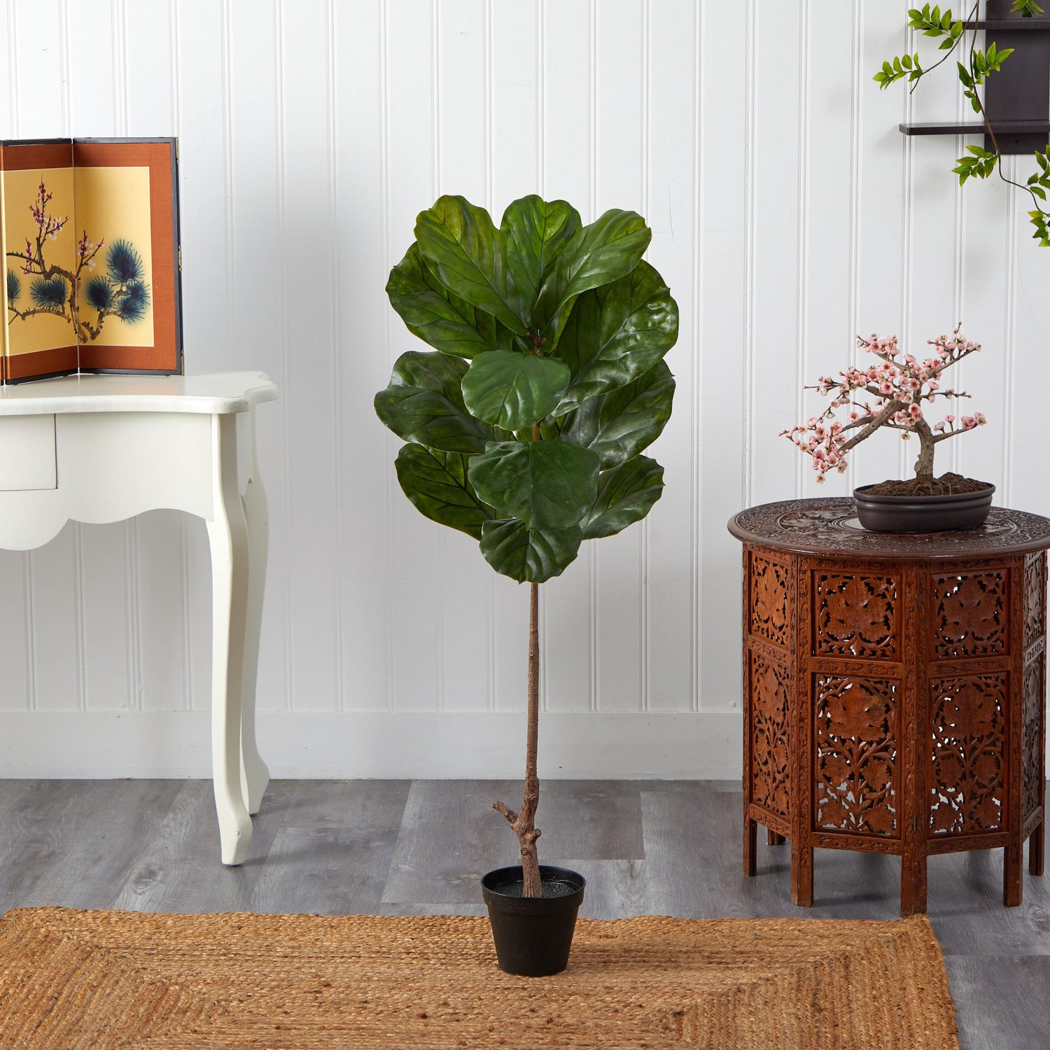 4’ Fiddle Leaf Tree UV Resistant (Indoor/Outdoor)