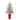 4’ Flocked Fraser Fir Artificial Christmas Tree with 200 Warm White Lights and 481 Bendable Branches in Red Planter