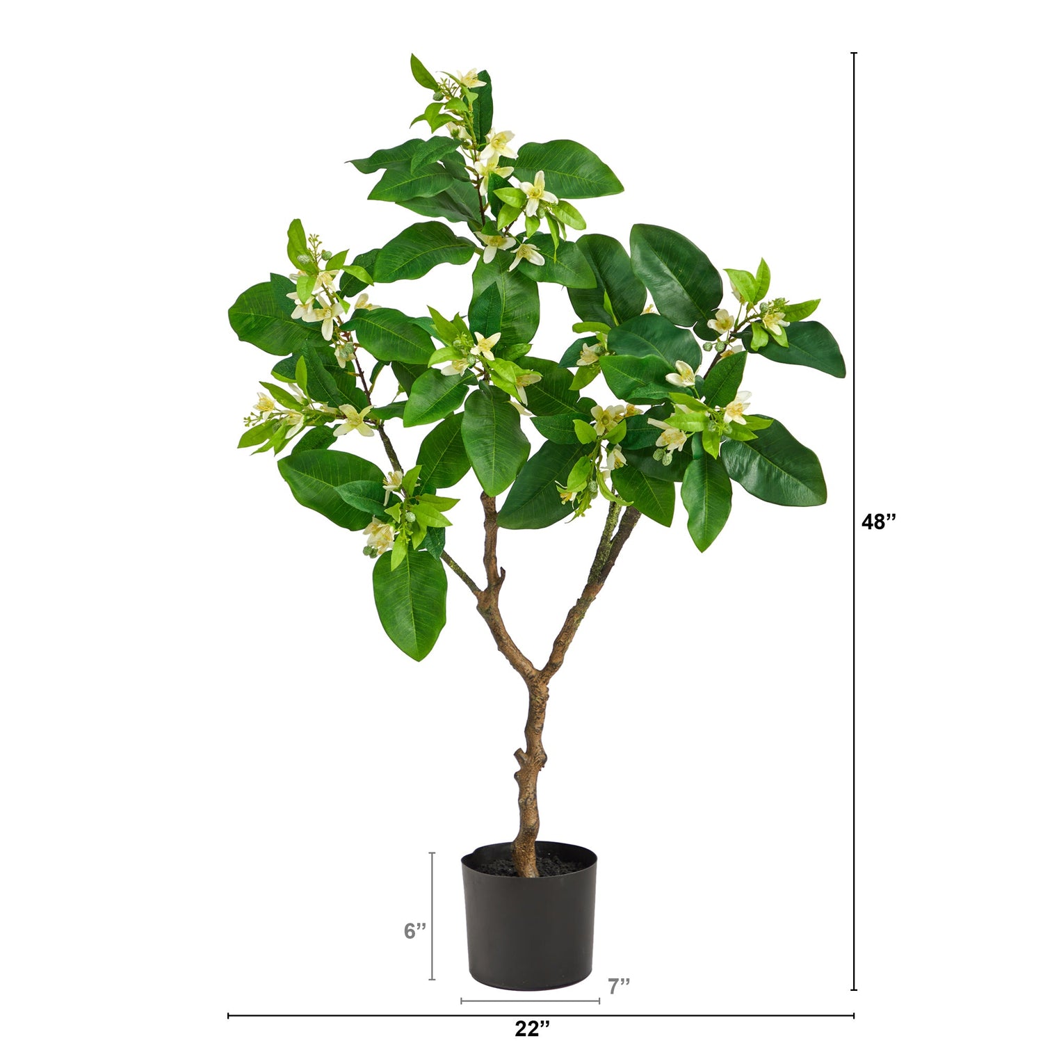 grapefruit plant in pot 4' Grapefruit Flower Artificial Tree