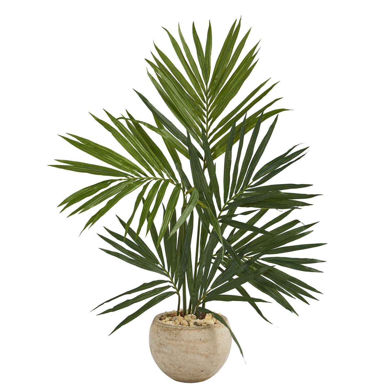 4’ Kentia Artificial Palm Tree in Sand Colored Planter