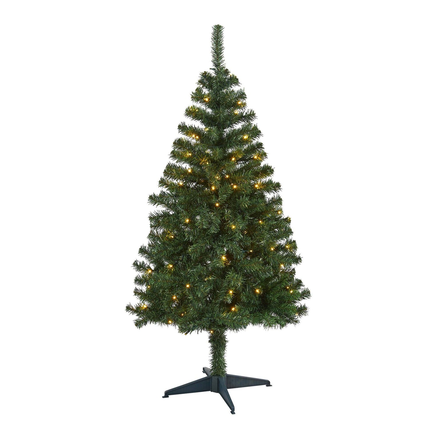 4' Northern Tip Pine Artificial Christmas Tree with 100 Clear LED Lights