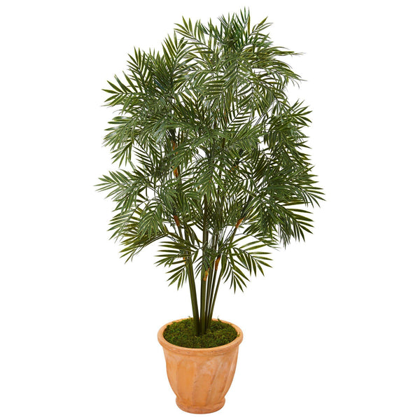 4’ Parlor Palm Artificial Tree in Terra-Cotta Planter